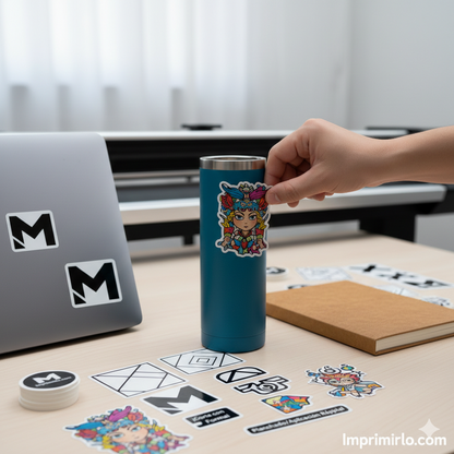 Pegatinas Personalizadas de Alta Calidad - Elige Forma (Redonda, Cuadrada o Troquelada)s