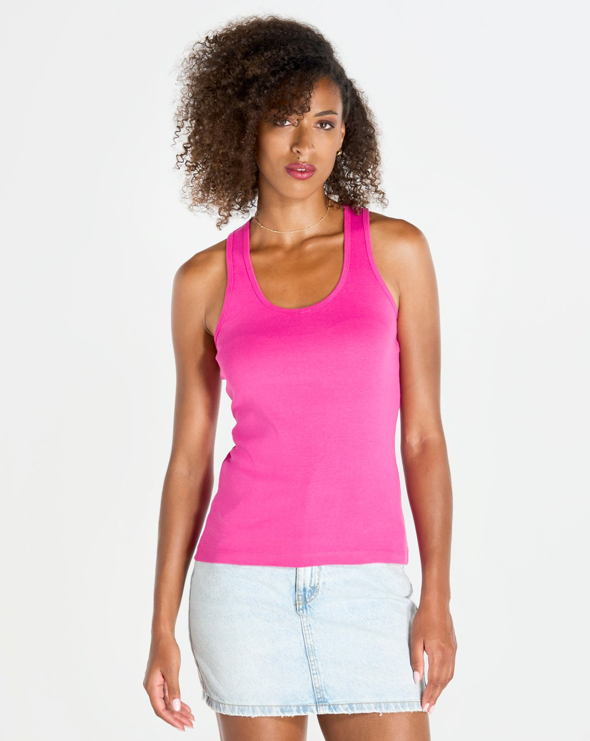 Camiseta de tirantes de mujer personalizada con espalda nadadora