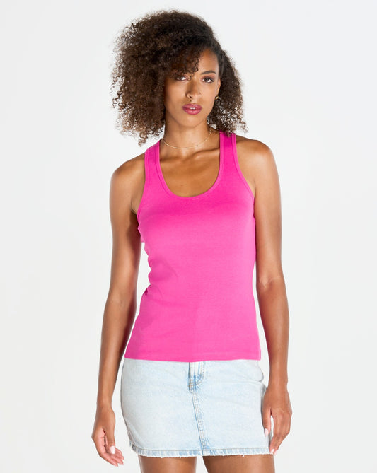 Camiseta de tirantes de mujer personalizada con espalda nadadora