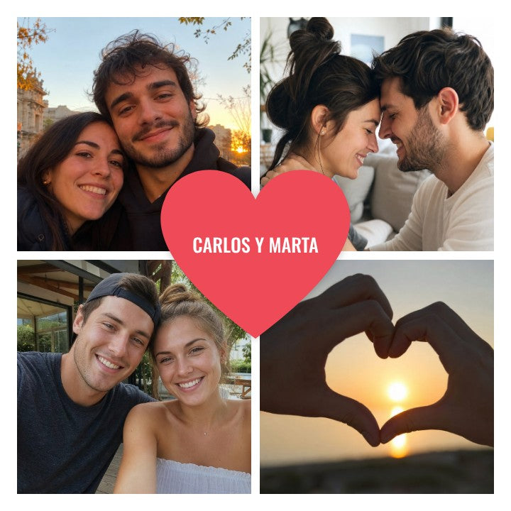 Cuatro fotos y un corazón