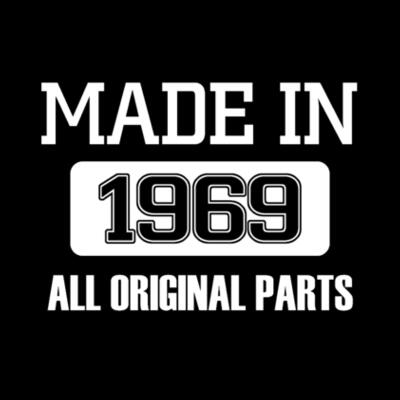 Camisetas Made in 1968 all original parts Design