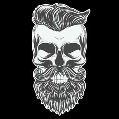 Camiseta negra Skull Hipster (por ParanoiaRecords) Design