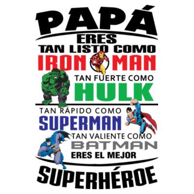 Camiseta Papa Superheroes Design