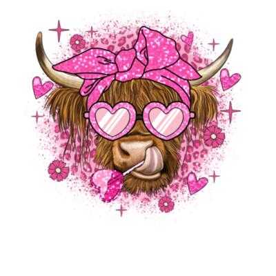 Sudadera Jersey Heifer Highland Cow San Valentín Design