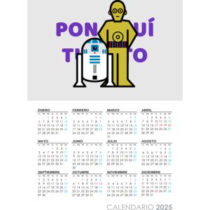 Calendario de 1 sola lámina 2025 Thumbnail