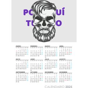 Calendario de 1 sola lámina 2025 Thumbnail