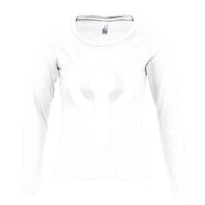 Camiseta Manga Larga Mujer con Cuello Redondo Thumbnail