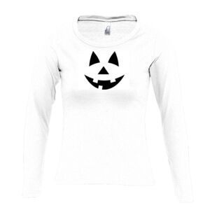 Camiseta Manga Larga Mujer con Cuello Redondo Thumbnail