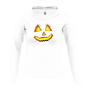 Camiseta Manga Larga Mujer con Cuello Redondo Thumbnail