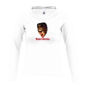 Camiseta Manga Larga Mujer con Cuello Redondo Thumbnail