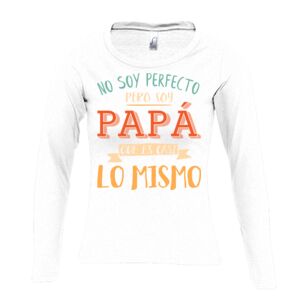 Camiseta Manga Larga Mujer con Cuello Redondo Thumbnail