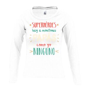 Camiseta Manga Larga Mujer con Cuello Redondo Thumbnail