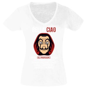 Camisetas Personalizadas Mujer Cuello de Pico Thumbnail