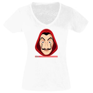 Camisetas Personalizadas Mujer Cuello de Pico Thumbnail