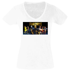 Camisetas Personalizadas Mujer Cuello de Pico Thumbnail