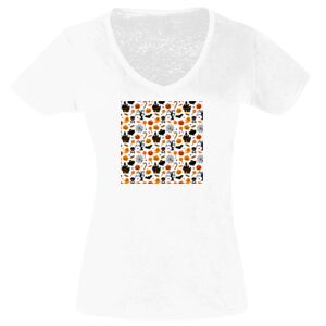 Camisetas Personalizadas Mujer Cuello de Pico Thumbnail