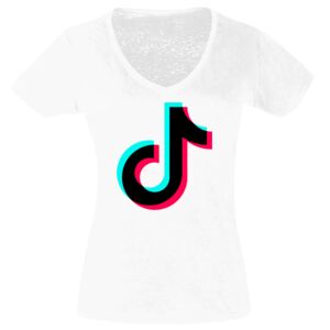 Camisetas Personalizadas Mujer Cuello de Pico Thumbnail