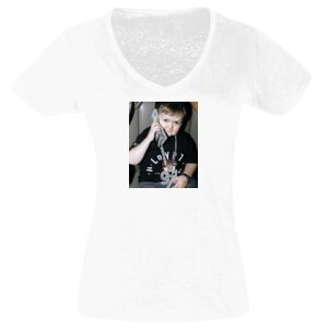 Camisetas Personalizadas Mujer Cuello de Pico Thumbnail