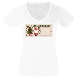 Camisetas Personalizadas Mujer Cuello de Pico Thumbnail