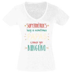 Camisetas Personalizadas Mujer Cuello de Pico Thumbnail